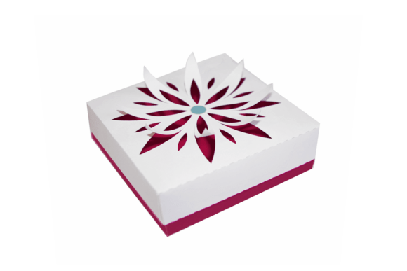 3D Floral Flower Petals Pop out Gift Box