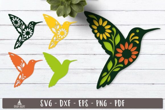 3d Floral Hummingbird Layered SVG Design: A Comprehensive Guide to Digital Craft Mastery