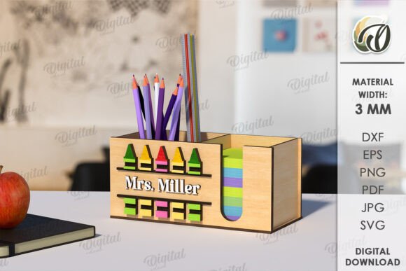 3D Teacher Pencil Holder Laser Cut: A Strategic Approach to Workspace Optimization
