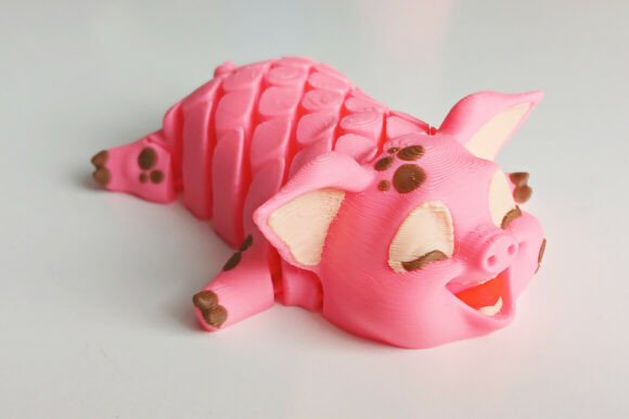 🐷Articulated Pig Cute Flexible 3D Print
