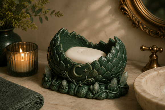 Dragon Egg Soap Holder STL 3D Fantasy
