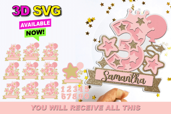 Princess Cake Topper 3D SVG: A Guide to Digital Crafting Excellence